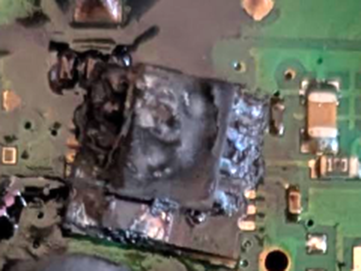 Burned IC